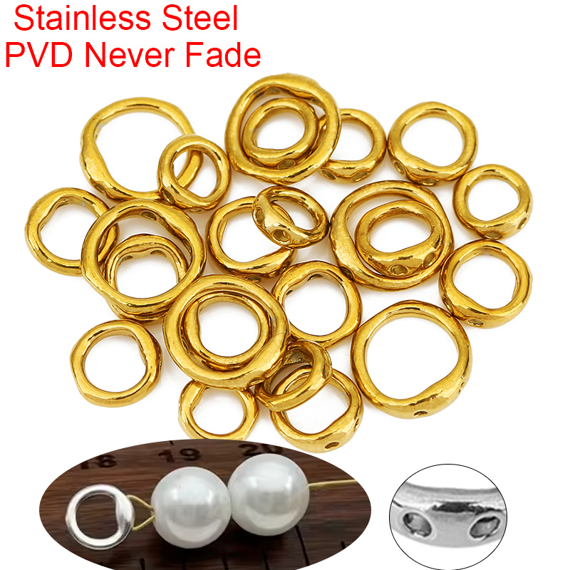 Charm Bracelet Beads - 20 قطعة قلادة من الفولاذ المقاوم