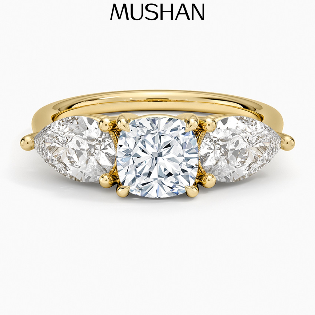 Sterling Silver Ring - خاتم فضة إسترليني مخصص من MUSHAN،