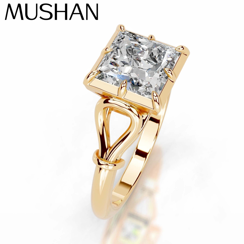 Sterling Silver Ring - خاتم موسانيت فاخر من الفضة الإسترلينية
