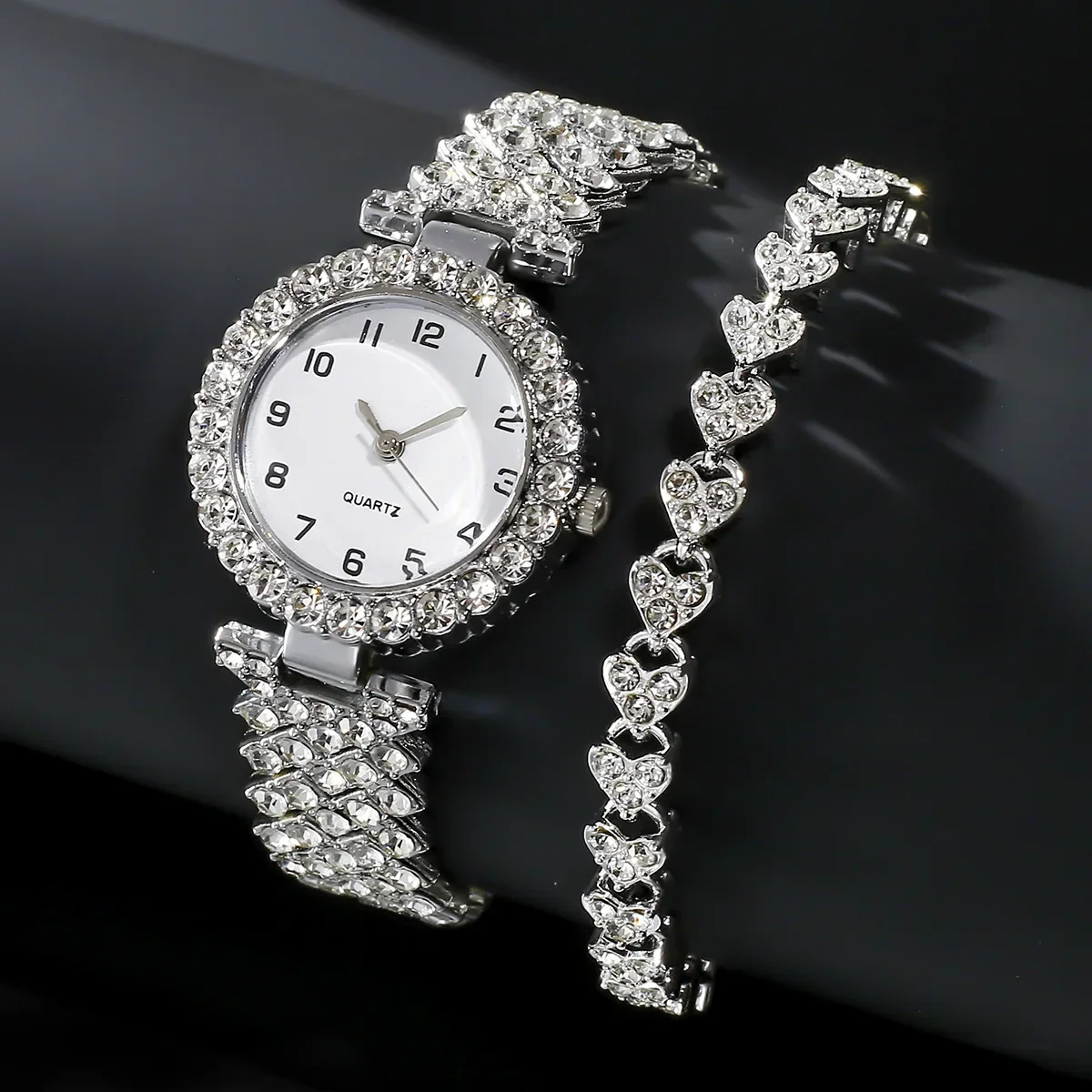 Mystery Jewelry Jar Watches - 1 قطعة/2 قطعة مجموعة ساعات نسائية
