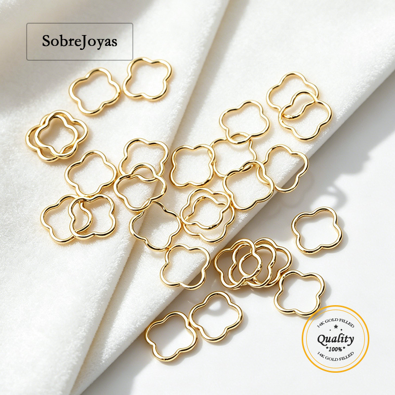Sterling Silver Ring - حلقات معدنية على شكل ورقة البرسيم