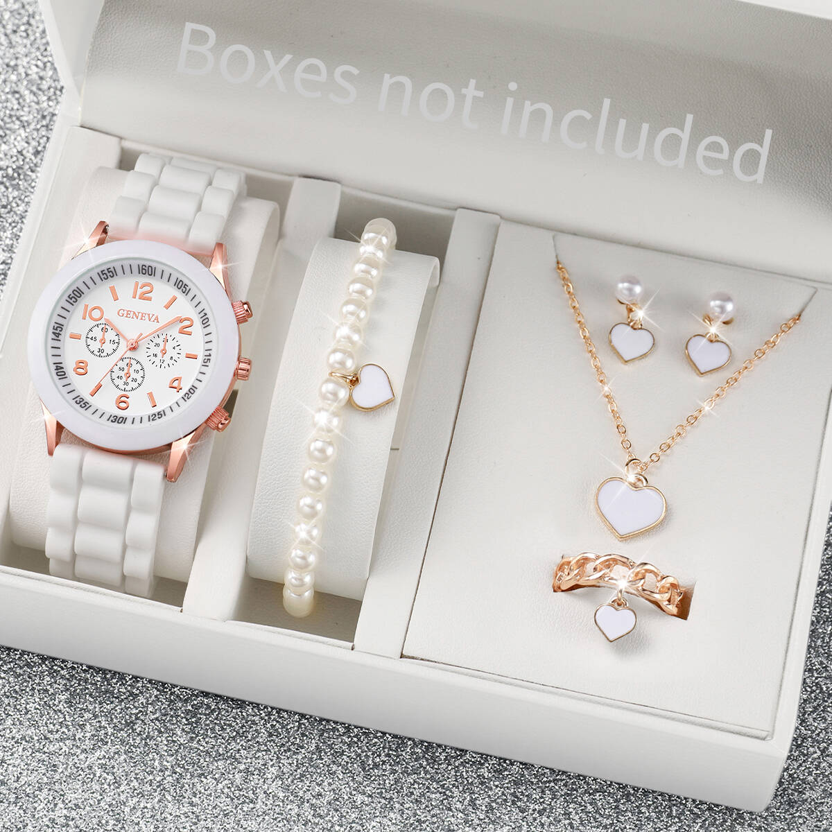 Mystery Jewelry Jar Watches - 5/6 قطع ساعات نسائية أنيقة مع