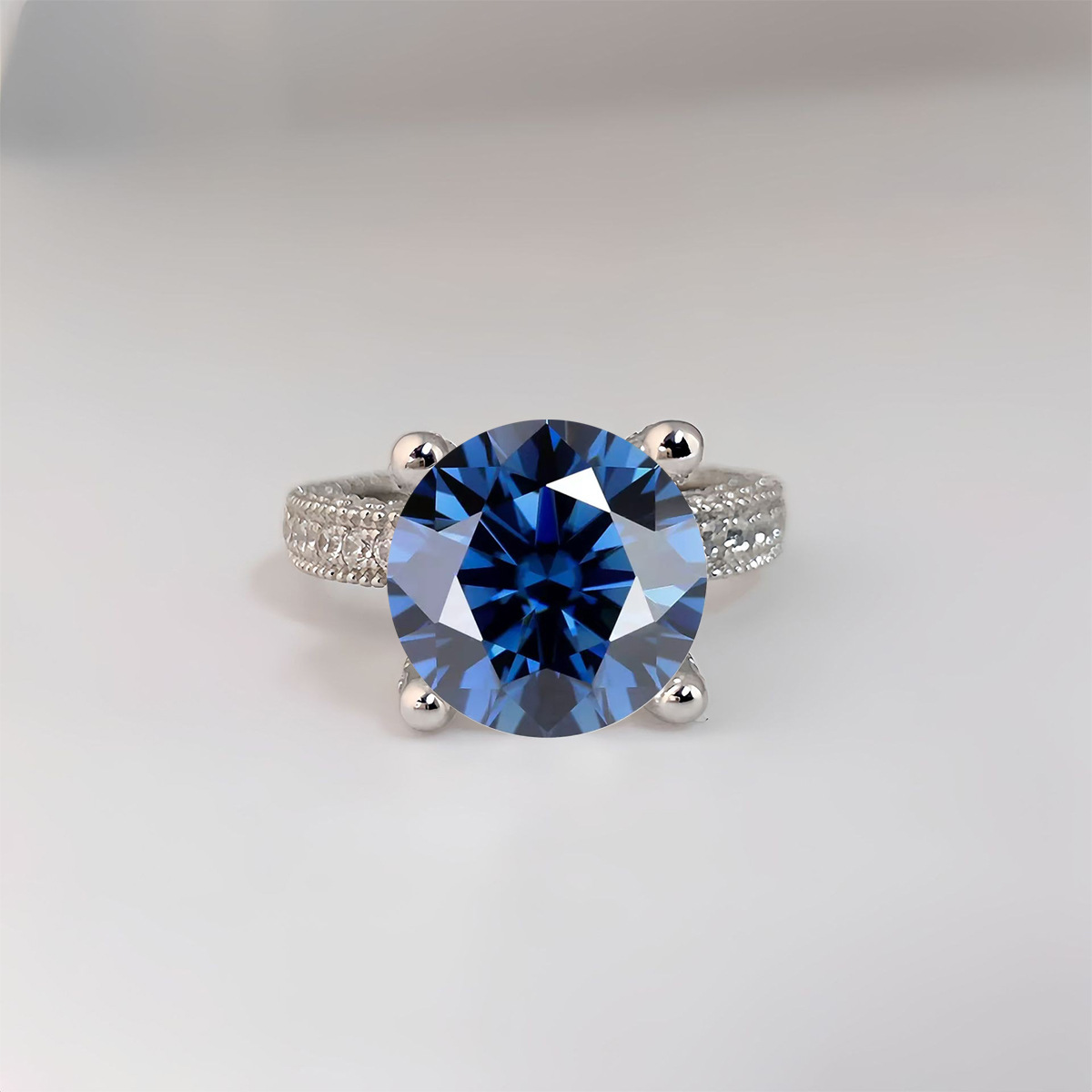 5 قيراط مويسانيتي حقيقي خواتم  - مراجعة Sterling Silver Ring وسعره