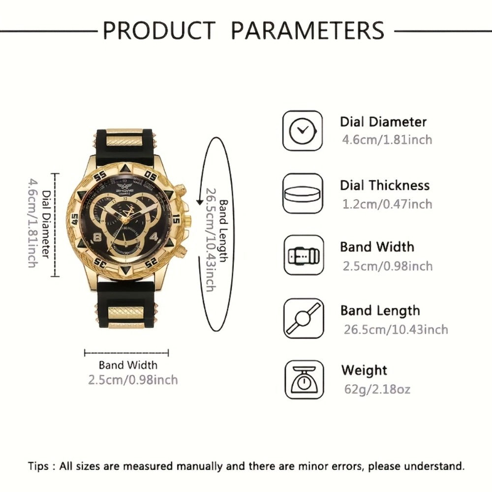 طقم فاخر للرجال مكون من 4 قطع، - مراجعة Mystery Jewelry Jar Watches وسعره
