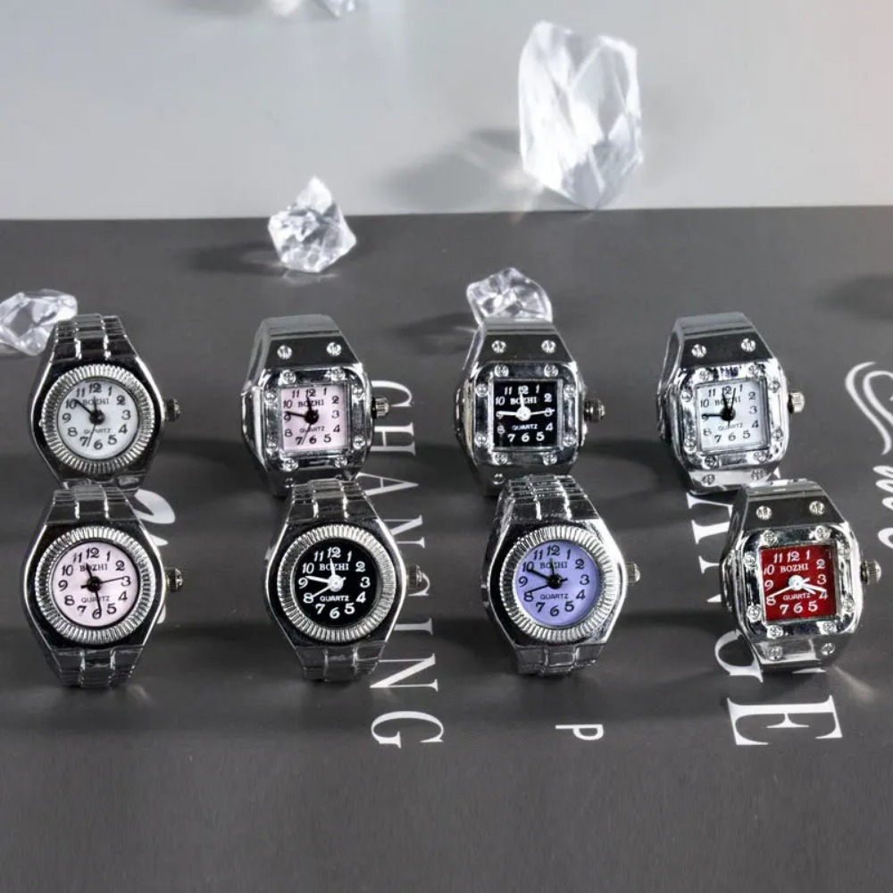 ساعة إصبع مبتكرة بتصميم مربع،  - مراجعة Mystery Jewelry Jar Watches وسعره
