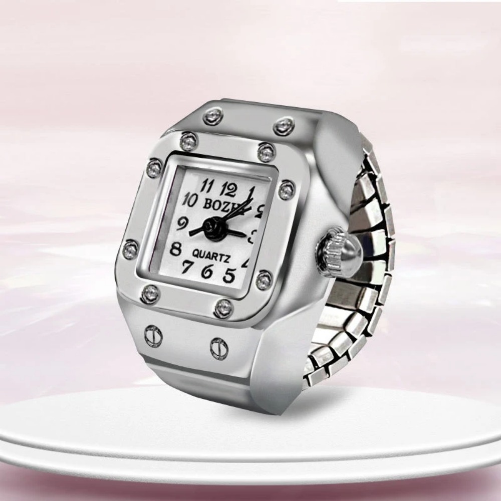 ساعة إصبع مبتكرة بتصميم مربع،  - مراجعة Mystery Jewelry Jar Watches وسعره