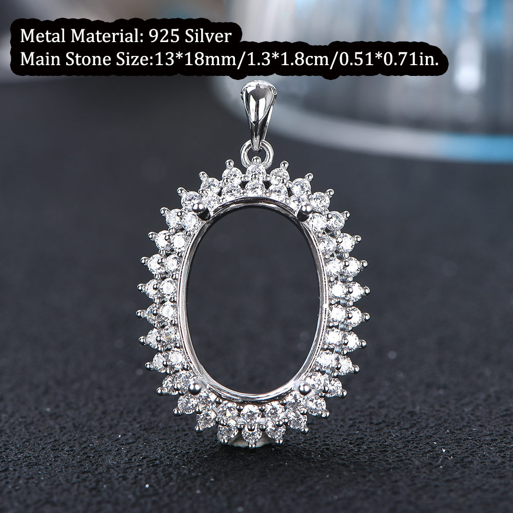 13x18 مللي متر S925 فضة قلادة  - مراجعة Sterling Silver Ring وسعره