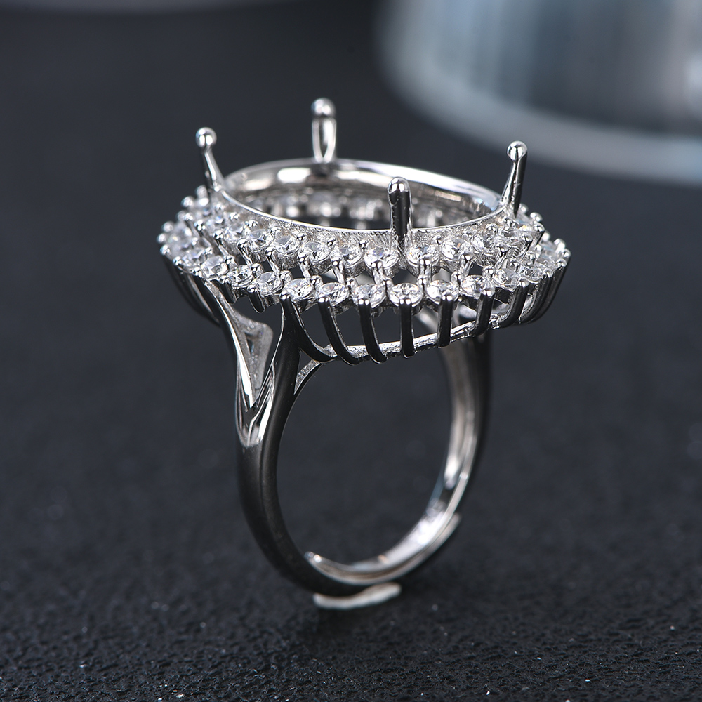 13x18 مللي متر S925 فضة قلادة  - مراجعة Sterling Silver Ring وسعره