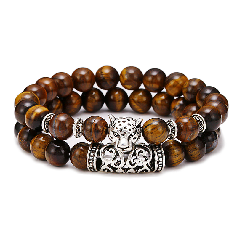 قسط 2 قطعة/المجموعة ليوبارد مط - مراجعة Gemstone Bracelet Healing وسعره