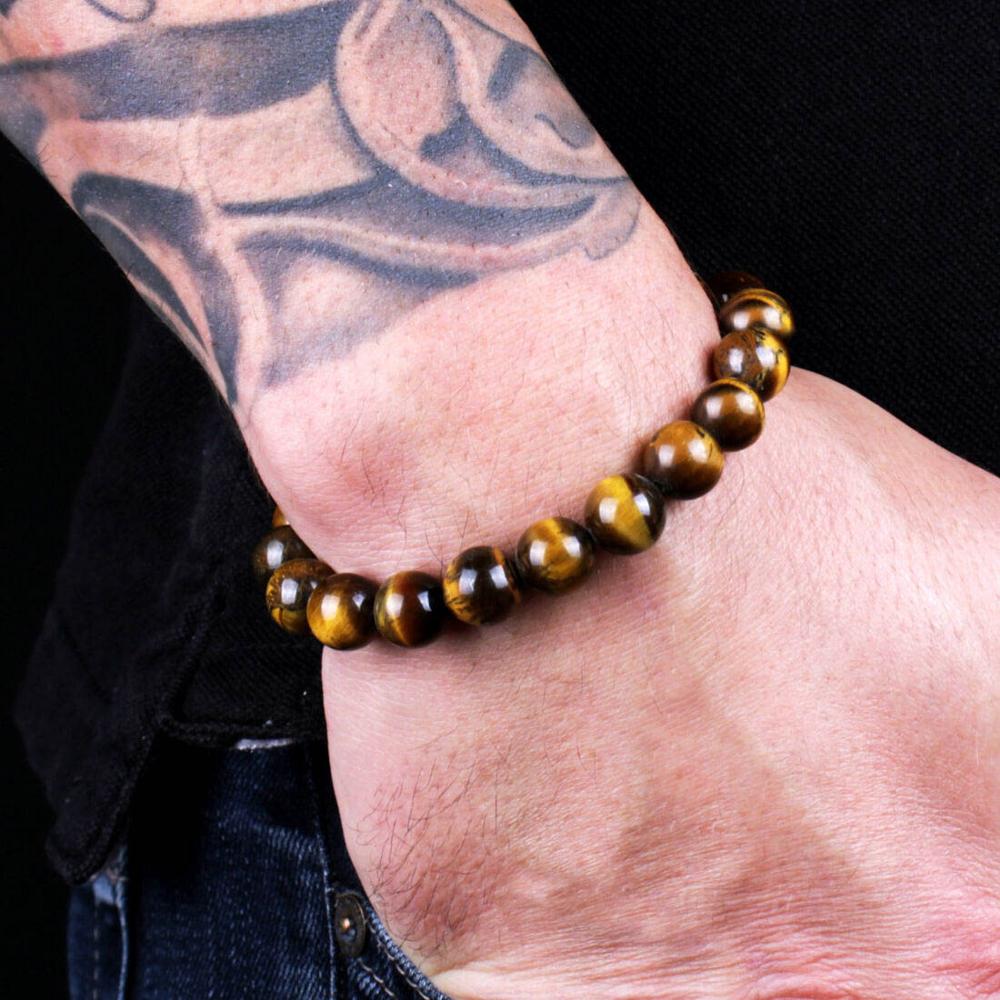 طبيعة سوار مُزين بالخرز الرجال - مراجعة Gemstone Bracelet Healing وسعره