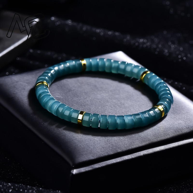 سوار من خرز اليشم الطبيعي الأز - مراجعة Charm Bracelet Beads وسعره