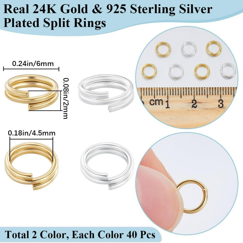 1 صندوق 80 قطعة حلقة الانتقال  - مراجعة Sterling Silver Ring وسعره