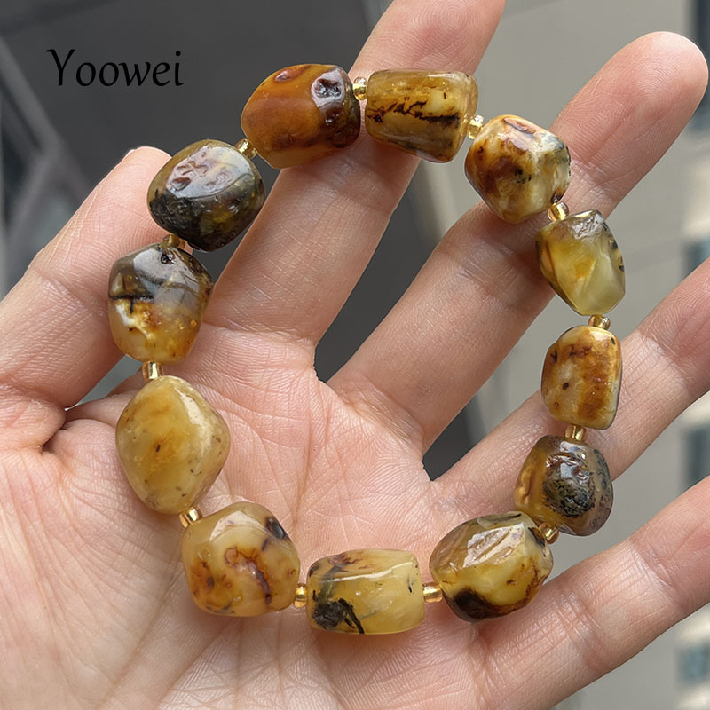أساور كهرمان طبيعي 100% للجنسي - مراجعة Gemstone Bracelet Healing وسعره