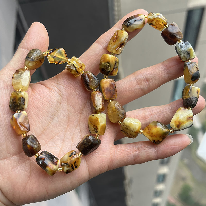 أساور كهرمان طبيعي 100% للجنسي - مراجعة Gemstone Bracelet Healing وسعره