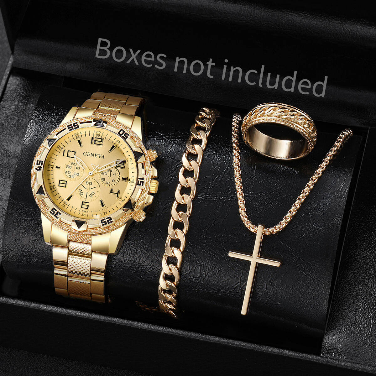 4 قطع/مجموعة ساعات رجالية أنيق - مراجعة Mystery Jewelry Jar Watches وسعره