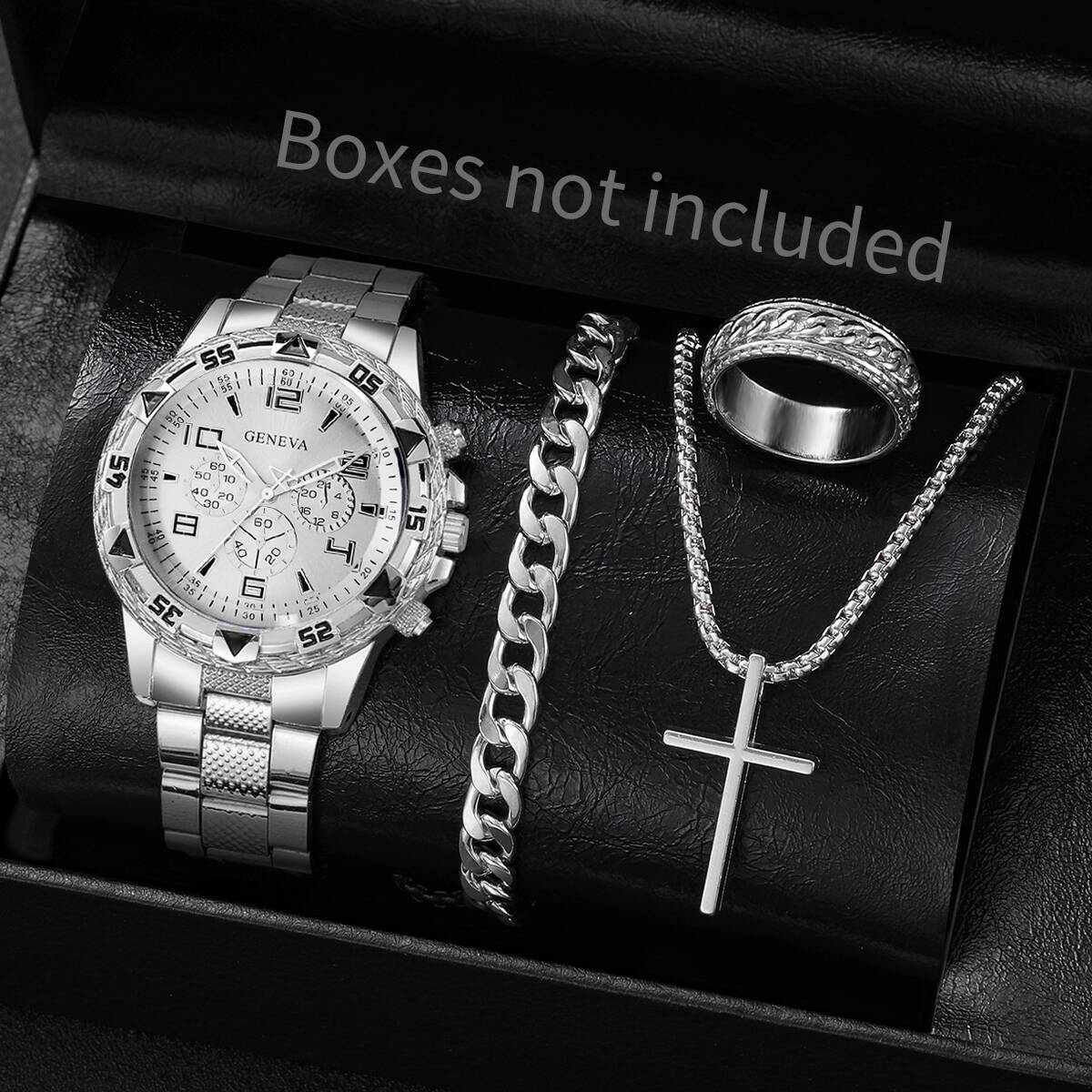4 قطع/مجموعة ساعات رجالية أنيق - مراجعة Mystery Jewelry Jar Watches وسعره