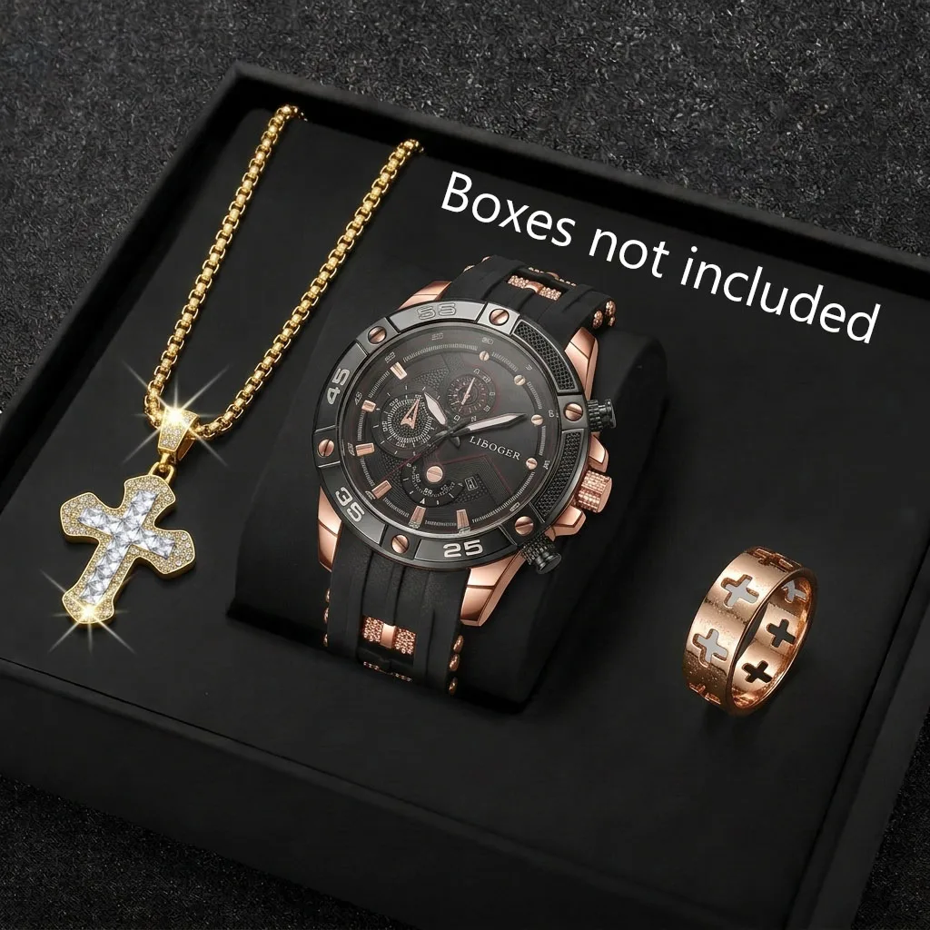 3 قطع ساعة رياضية رجالية أنيقة - مراجعة Mystery Jewelry Jar Watches وسعره