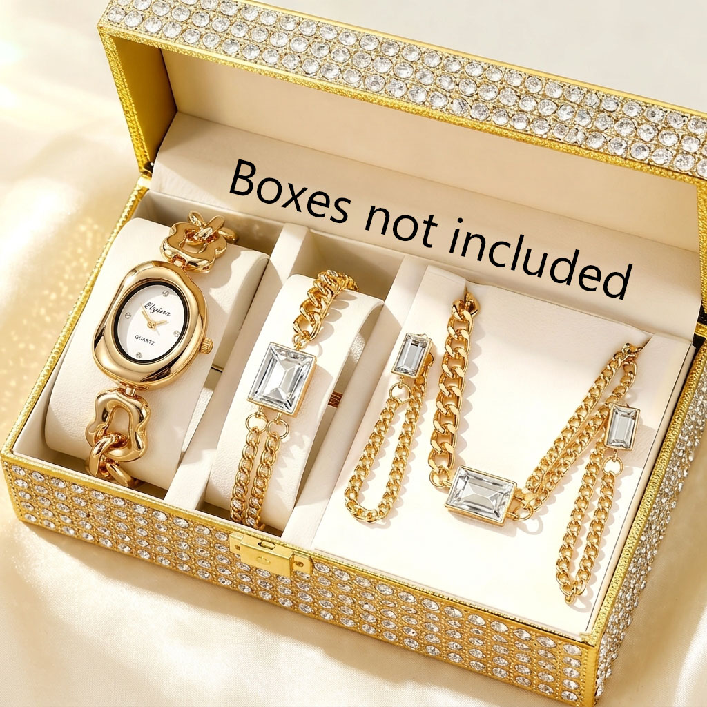 5 قطع من ساعات الكوارتز النسائ - مراجعة Mystery Jewelry Jar Watches وسعره