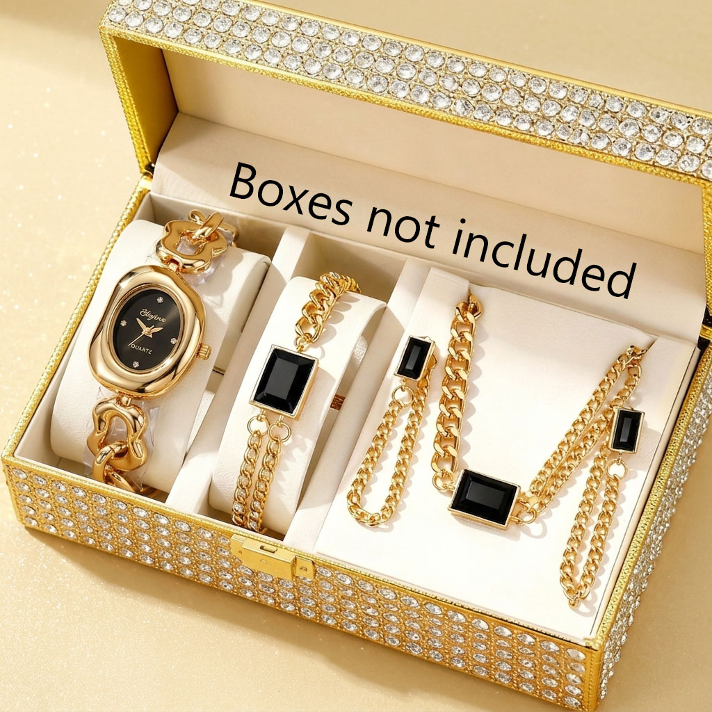 5 قطع من ساعات الكوارتز النسائ - مراجعة Mystery Jewelry Jar Watches وسعره