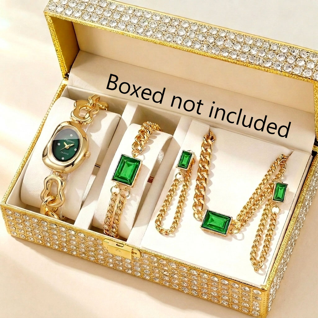 5 قطع من ساعات الكوارتز النسائ - مراجعة Mystery Jewelry Jar Watches وسعره